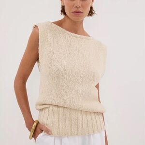DISSH Sue Clay Sleeveless Knit Top NWT